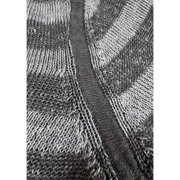 Eileen Fisher Sweater Womens Petite Large Stripe Hooded Organic Linen Cardigan - Picture 7 of 12